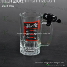 500ml Glass Beer Cup with Bell Nice Shape